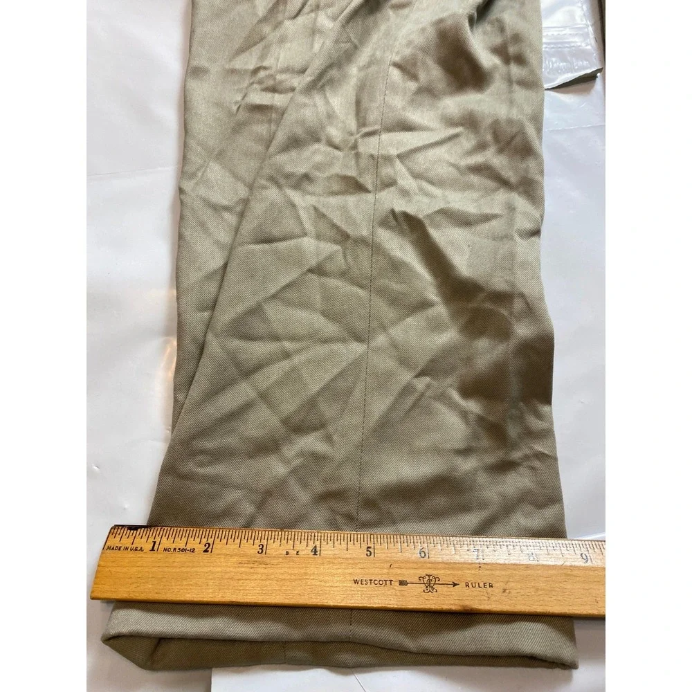 Savane Dress‎ Pants Men's 36x30 Khaki Pleated Front Teflon No Wrinkle NWT